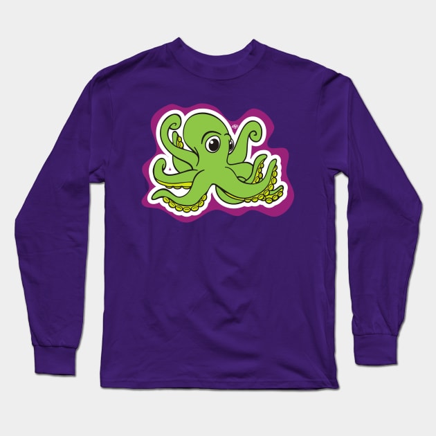 Little Octopus Long Sleeve T-Shirt by MBK